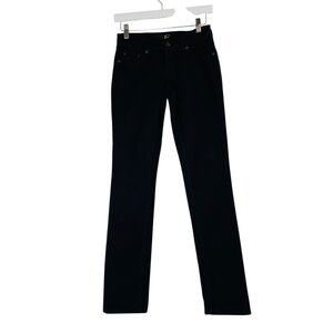 JUST CAVALLI Roberto Cavalli Low Rise straight Jean Denim in Black Size 24